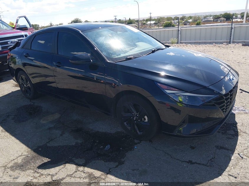 2022 HYUNDAI ELANTRA HYBRID BLUE